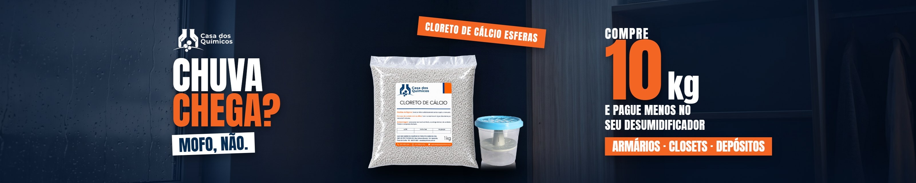 Umidade e mofo - Cloreto de Cálcio Esferas (novo)