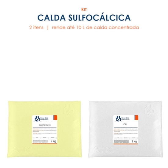 Kit Calda Sulfocálcica (rende até 10 L de calda concentrada)