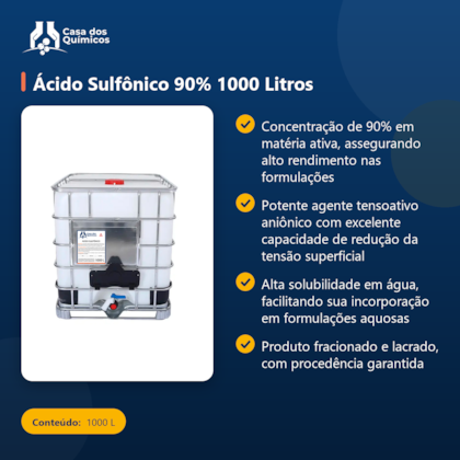Segunda imagem do produto Ácido Sulfônico 90% 1000 Litros
