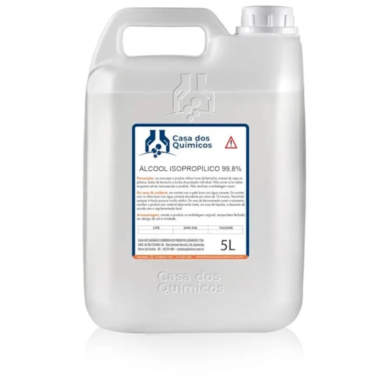 Álcool Isopropílico 99,8% 5 Litros