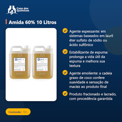 Segunda imagem do produto Amida 60% 10 Litros