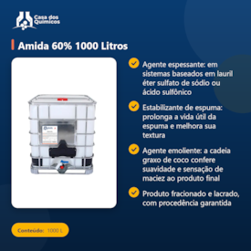 Segunda imagem do produto Amida 60% 1000 Litros