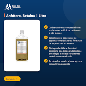 Segunda imagem do produto Anfótero, Betaína 1 Litro