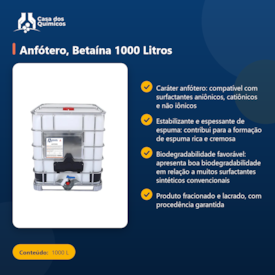 Segunda imagem do produto Anfótero, Betaína 1000 Litros