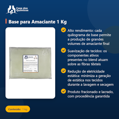 Segunda imagem do produto Base para Amaciante 1 Kg