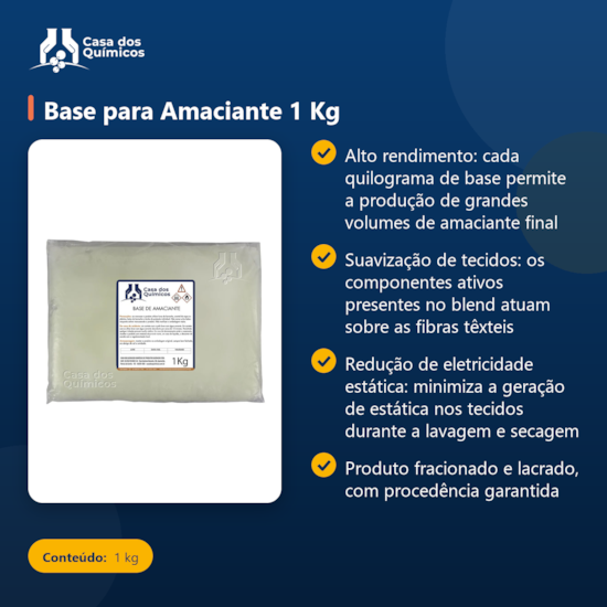 Segunda imagem do produto Base para Amaciante 1 Kg