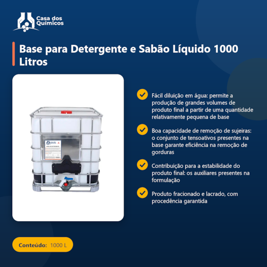 Segunda imagem do produto Base para Detergente e Sabão Líquido 1000 Litros