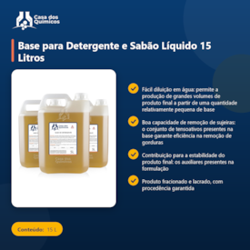 Segunda imagem do produto Base para Detergente e Sabão Líquido 15 Litros