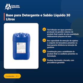 Segunda imagem do produto Base para Detergente e Sabão Líquido 30 Litros