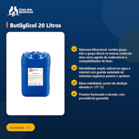 Segunda imagem do produto Butilglicol 20 Litros