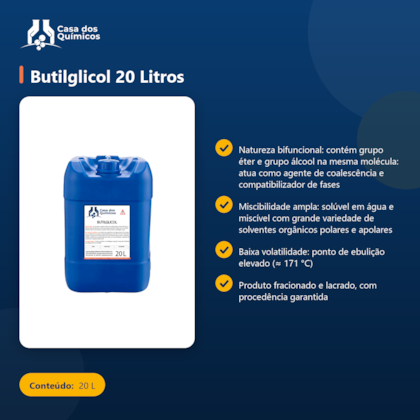 Segunda imagem do produto Butilglicol 20 Litros