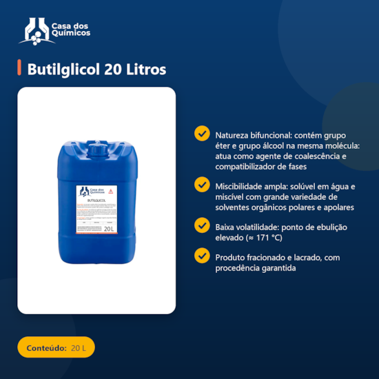 Segunda imagem do produto Butilglicol 20 Litros
