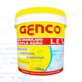 Cloro Granulado Múltipla Ação 3 em 1 Genco L.E. 10 Kgs