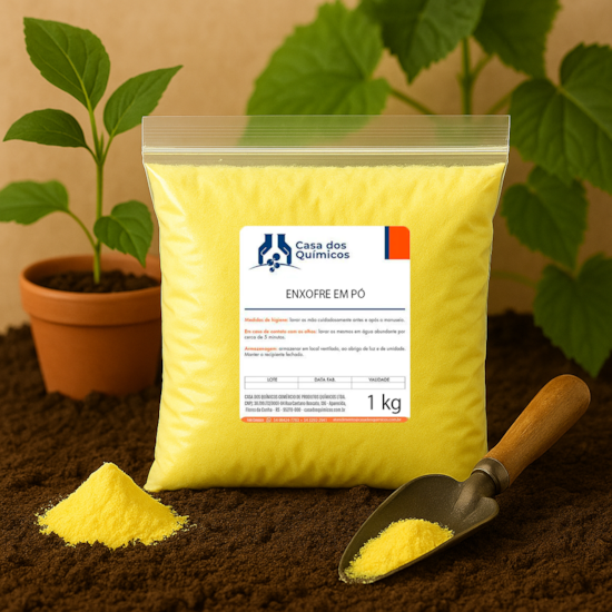 Segunda imagem do produto Enxofre em Pó 1 kg