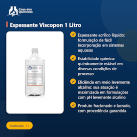 Segunda imagem do produto Espessante Viscopon 1 Litro