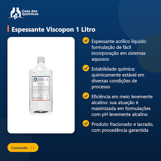 Segunda imagem do produto Espessante Viscopon 1 Litro