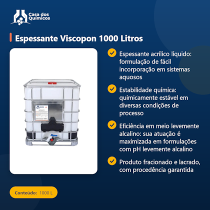 Segunda imagem do produto Espessante Viscopon 1000 Litros