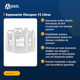 Segunda imagem do produto Espessante Viscopon 15 Litros