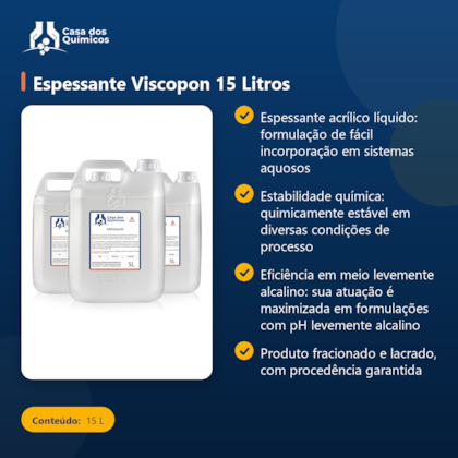 Segunda imagem do produto Espessante Viscopon 15 Litros