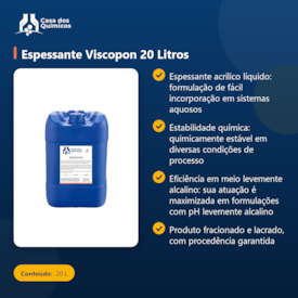 Segunda imagem do produto Espessante Viscopon 20 Litros