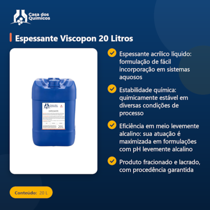 Segunda imagem do produto Espessante Viscopon 20 Litros