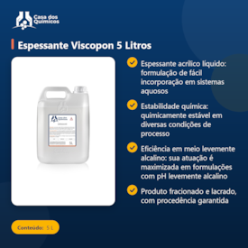 Segunda imagem do produto Espessante Viscopon 5 Litros