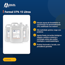 Segunda imagem do produto Formol 37% 15 Litros