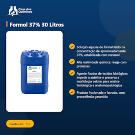 Segunda imagem do produto Formol 37% 30 Litros