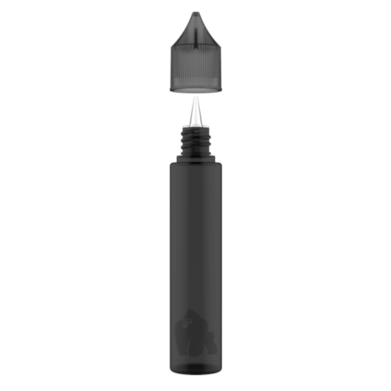 Segunda imagem do produto Frasco Unicorn Chubby Gorilla LDPE 30ml - Frasco Preto com Tampa Preta