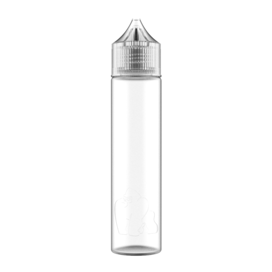 Frasco Unicorn Chubby Gorilla LDPE 60ml - Frasco Transparente com Tampa Transparente