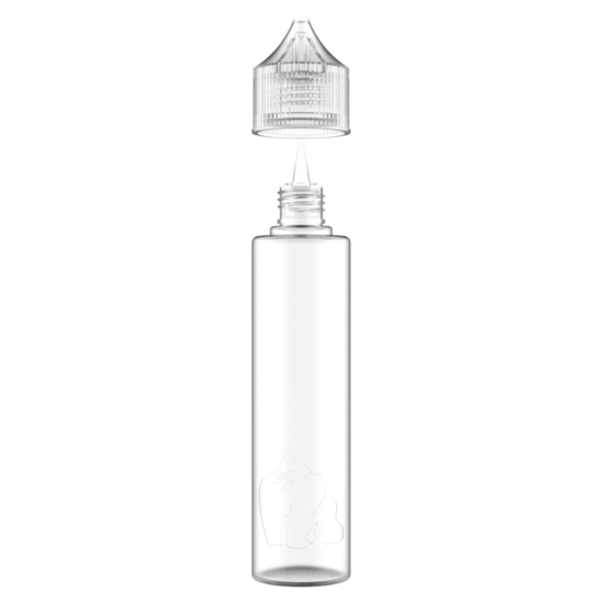 Segunda imagem do produto Frasco Unicorn Chubby Gorilla LDPE 60ml - Frasco Transparente com Tampa Transparente