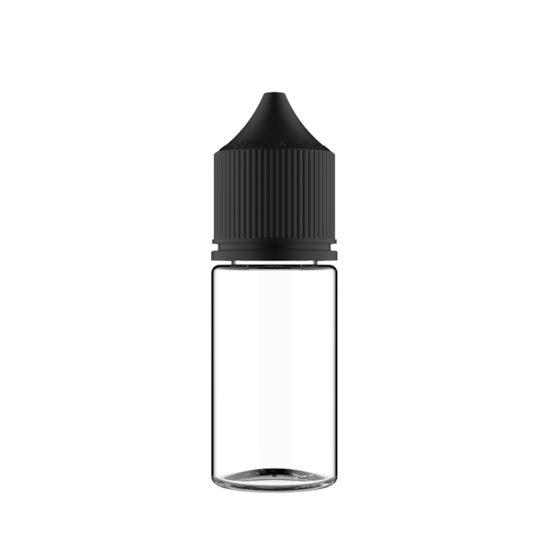 Frasco Unicorn Chubby Gorilla Pet 30ml Stubby - Frasco Transparente com Tampa Preta