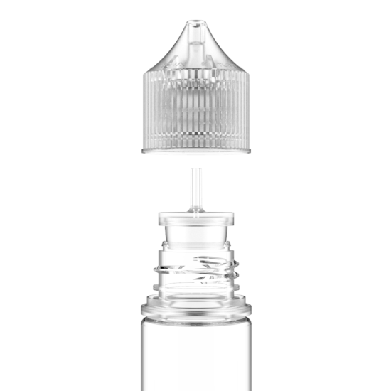 Segunda imagem do produto Frasco Unicorn Chubby Gorilla Pet 30ml Stubby - Frasco Transparente com Tampa Transparente