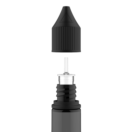 Segunda imagem do produto Frasco Unicorn Chubby Gorilla Pet V3 10ml - Frasco Preto com Tampa Preta