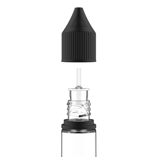Segunda imagem do produto Frasco Unicorn Chubby Gorilla Pet V3 10ml - Frasco Transparente com Tampa Preta