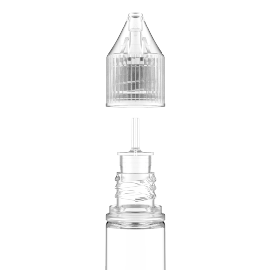 Segunda imagem do produto Frasco Unicorn Chubby Gorilla Pet V3 10ml - Frasco Transparente com Tampa Transparente