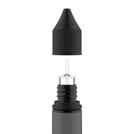 Segunda imagem do produto Frasco Unicorn Chubby Gorilla Pet V3 30ml - Frasco Preto com Tampa Preta