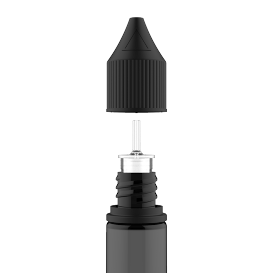 Segunda imagem do produto Frasco Unicorn Chubby Gorilla Pet V3 30ml - Frasco Preto com Tampa Preta