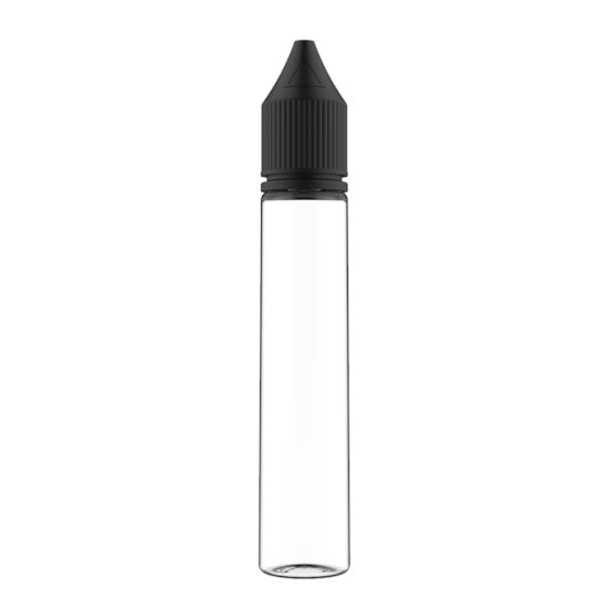 Frasco Unicorn Chubby Gorilla Pet V3 30ml - Frasco Transparente com Tampa Preta
