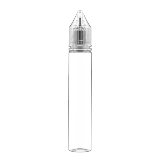 Frasco Unicorn Chubby Gorilla Pet V3 30ml - Frasco Transparente com Tampa Transparente
