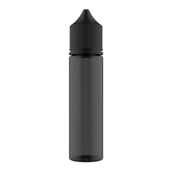 Frasco Unicorn Chubby Gorilla Pet V3 60ml - Frasco Preto com Tampa Preta