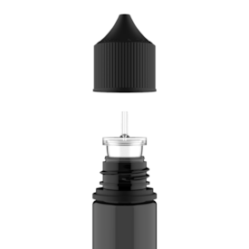 Segunda imagem do produto Frasco Unicorn Chubby Gorilla Pet V3 60ml - Frasco Preto com Tampa Preta