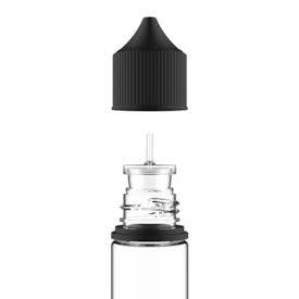 Segunda imagem do produto Frasco Unicorn Chubby Gorilla Pet V3 60ml - Frasco Transparente com Tampa Preta