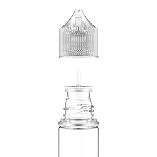 Segunda imagem do produto Frasco Unicorn Chubby Gorilla Pet V3 60ml - Frasco Transparente com Tampa Transparente