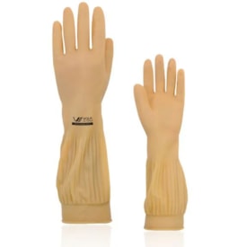 Luva de Látex Ranhurada Volk CA 15100