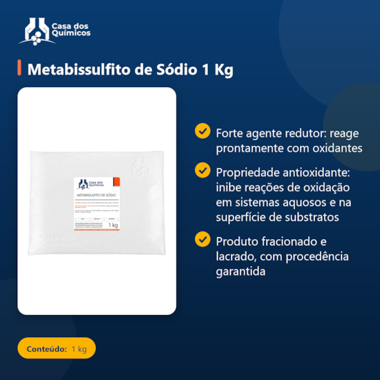 Segunda imagem do produto Metabissulfito de Sódio 1 Kg