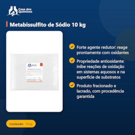 Segunda imagem do produto Metabissulfito de Sódio 10 kg