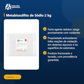 Segunda imagem do produto Metabissulfito de Sódio 2 kg