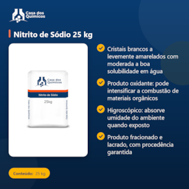 Segunda imagem do produto Nitrito de Sódio 25 kg