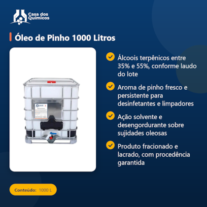Segunda imagem do produto Óleo de Pinho 1000 Litros